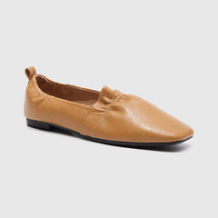 Flache Loafer mit quadratischer Zehenpartie 