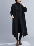 Cardigan Mid-Length Long-Sleeved Thin Pocket Coat