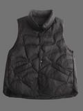 Stand-up Collar Thickened Warm Vest Light Down Jacket Cotton-padded Sleeveless Short Jacket Dress