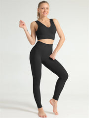 Conjunto cómodo de yoga y fitness