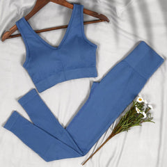 Conjunto cómodo de yoga y fitness