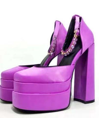 Dicke High Heels Schuhe 