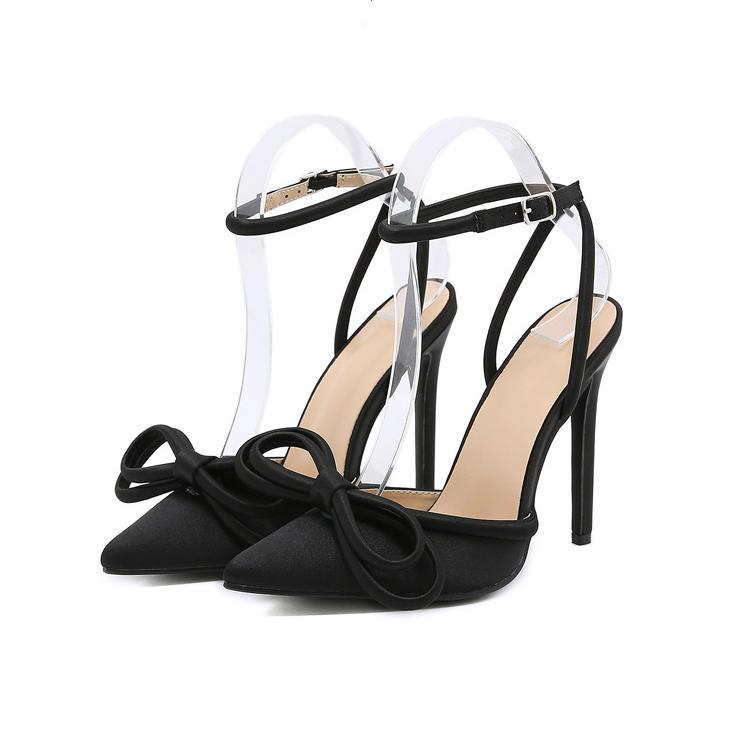 High Heels Satin Sandaletten 