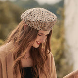 Multi Patterned Beret