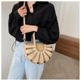 Cutout Fan Cross Body Bag