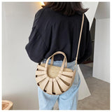 Cutout Fan Cross Body Bag