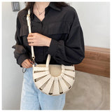 Cutout Fan Cross Body Bag