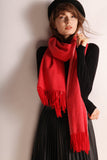 Minimalist Fringe Hem Scarf