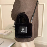 Fluffy Fur Bucket Bag