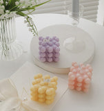Heart Bubbles Cube Candle