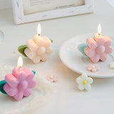 Flower Shaped Pastel Candle