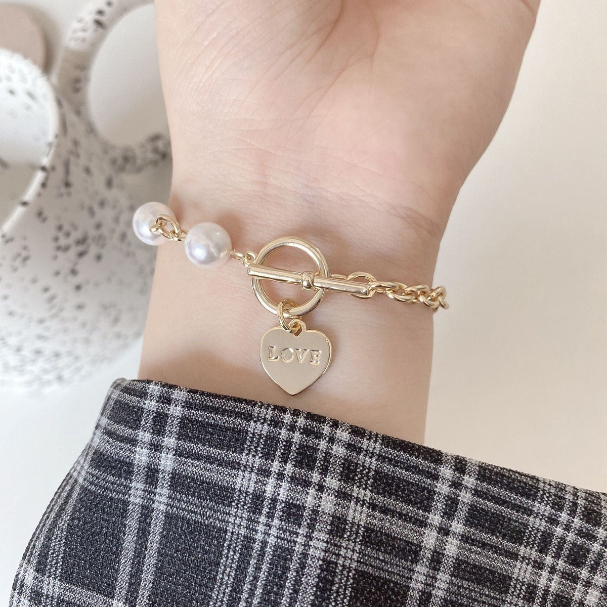 Pulsera de amor de oro