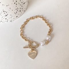 Pulsera de amor de oro