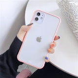 Simple Clear Phone Case with Colored Rim