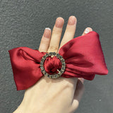 Jumbo Silky Bow Hair Tie