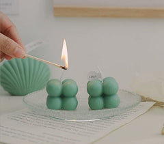 Vela mini cubo de burbujas de moda