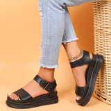 Dual Straps Platform Sandal