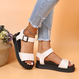 Dual Straps Platform Sandal