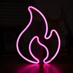 Feuer Neonlicht Zeichen