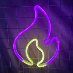Feuer Neonlicht Zeichen