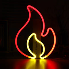 Feuer Neonlicht Zeichen