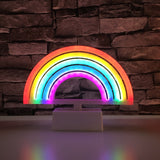 Colorful Rainbow Neon Light Sign