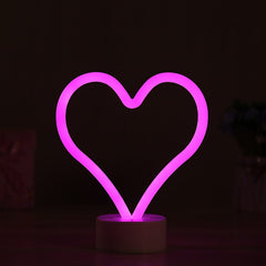 Lila Herz Neonlichtschild