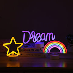 Lila Herz Neonlichtschild