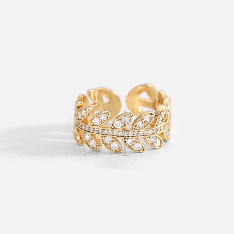 Crystal Design Gold Ring Variety