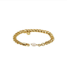 Goldkette mit Happy Face-Charm-Armband