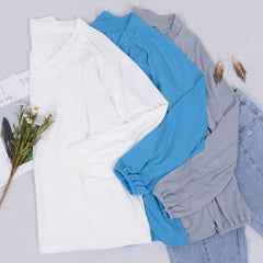 V Neck Long Sleeve Shirt