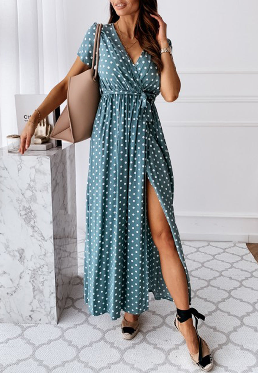 Polka Dot Wrap Dress | S-2XL Emes Shop Polka Dot Wrap Dress | S-2XL Emes Shop