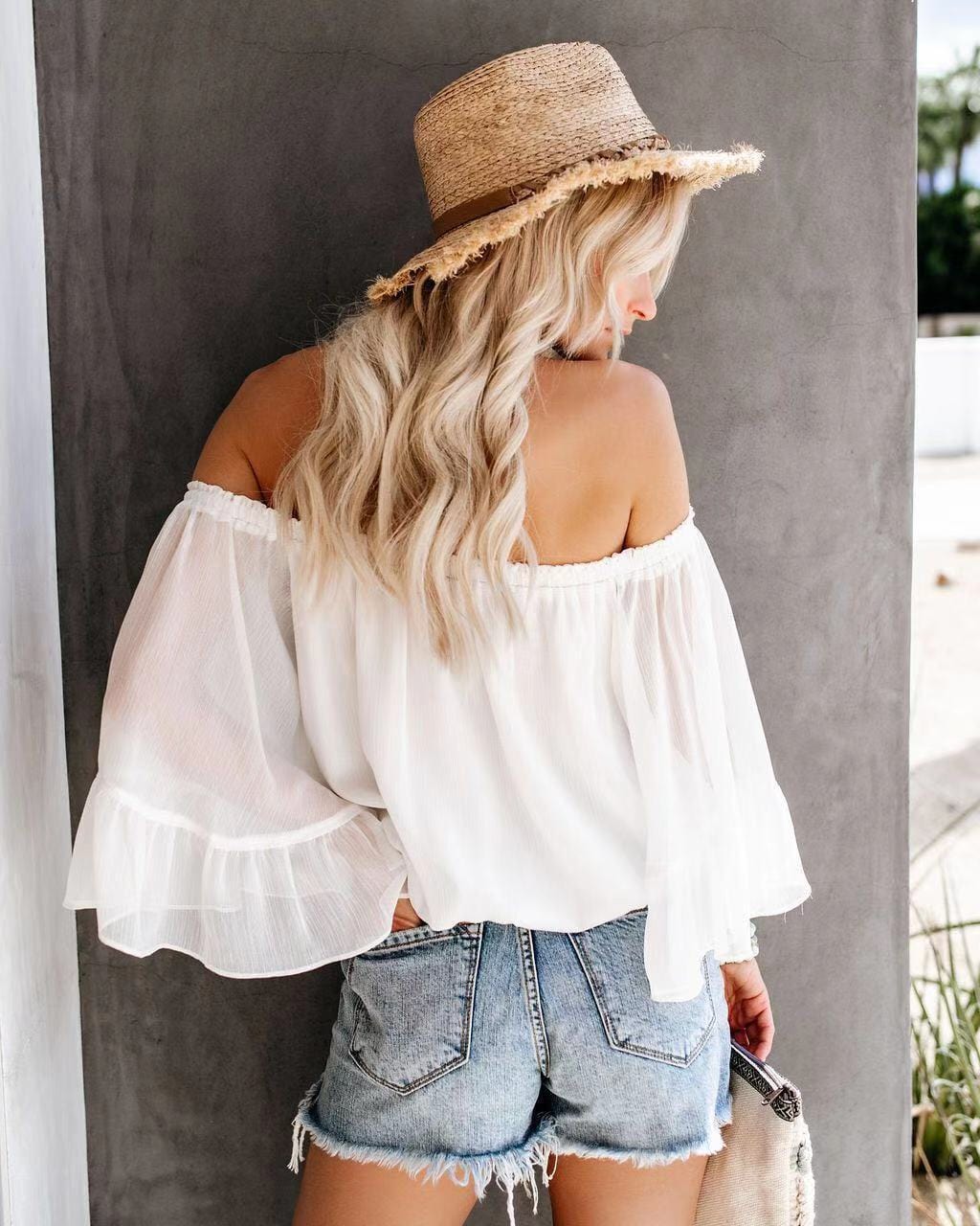 Gathered Ruffle Gathered Ruffle Blouse – Emes Shop