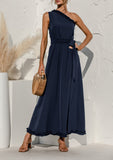 Date Night One Shoulder Maxi Dress