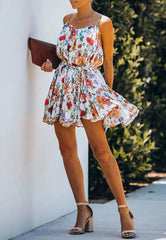 Vestido de verano con estampado floral multicolor