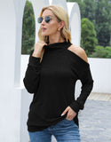 Single Cold Shoulder Long Sleeve