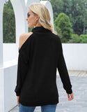 Single Cold Shoulder Long Sleeve