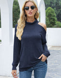 Single Cold Shoulder Long Sleeve