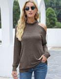 Single Cold Shoulder Long Sleeve