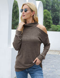 Single Cold Shoulder Long Sleeve