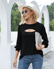 Langarmpullover mit Cut-Out