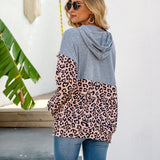 Two Tone Leopard Print Hoodie