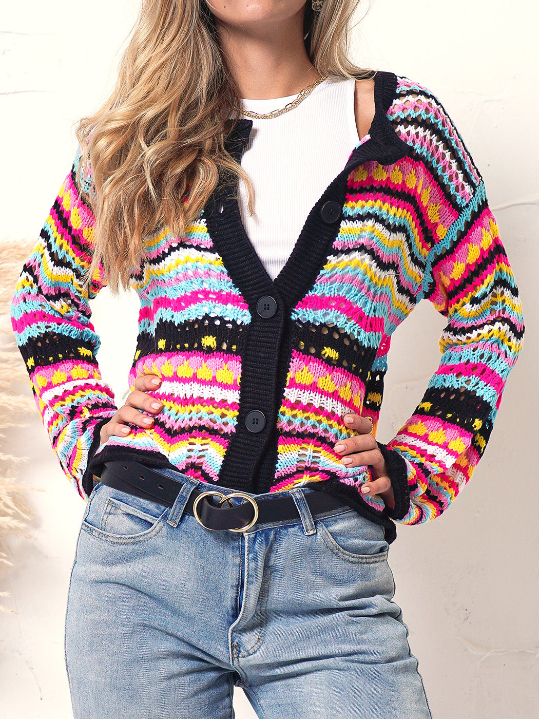 Knitted Boho Cardigan Sweater