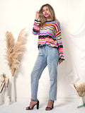 Cut Out Knitted Boho Sweater