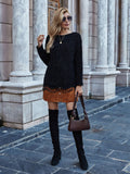 Soft Knit Tassel Hem Sweater