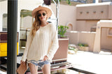 Soft Knit Tassel Hem Sweater