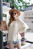 Soft Knit Tassel Hem Sweater