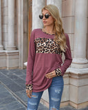 Color Block Leopard Shirt