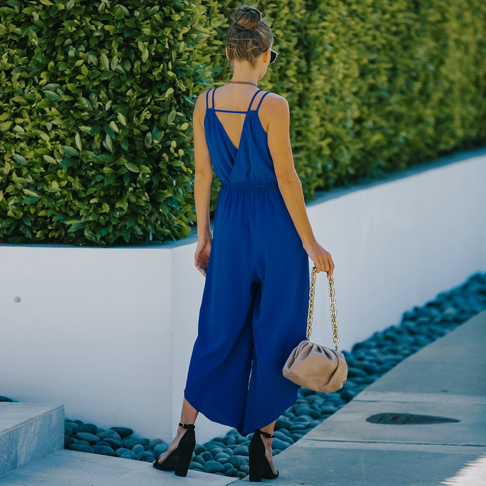 Everyday Cross Front And Back Strappy Jumpsuit Romper