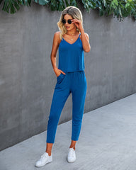 Conjunto de camisola y pantalón lisos